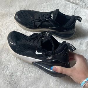 Black Nike air 270 good worn condition as shown in pictures